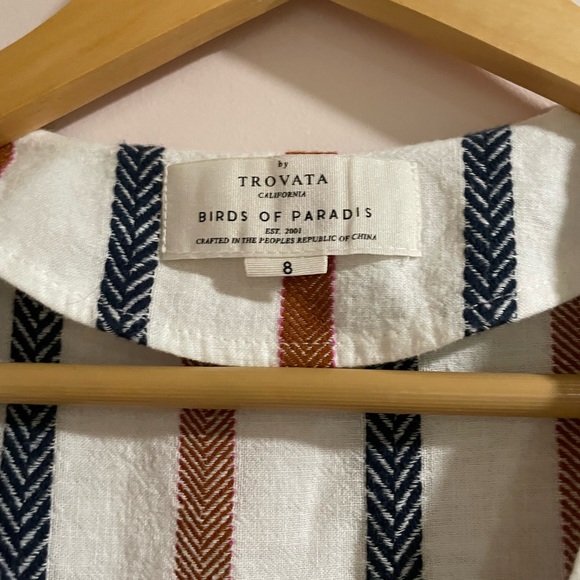 Trovata Birds of Paradis Bella Stripe Crop Jumpsuit - Picture 9 of 9